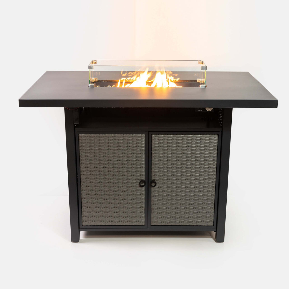 Deko Living 55 Inch Outdoor Rectangular 40,000 BTU Propane Barstool Firetable  - COB10005
