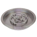 Grand Canyon Stainless Steel Round Fire Pit Burner Kit with Drop-In Bowl Pan DIP-RD
