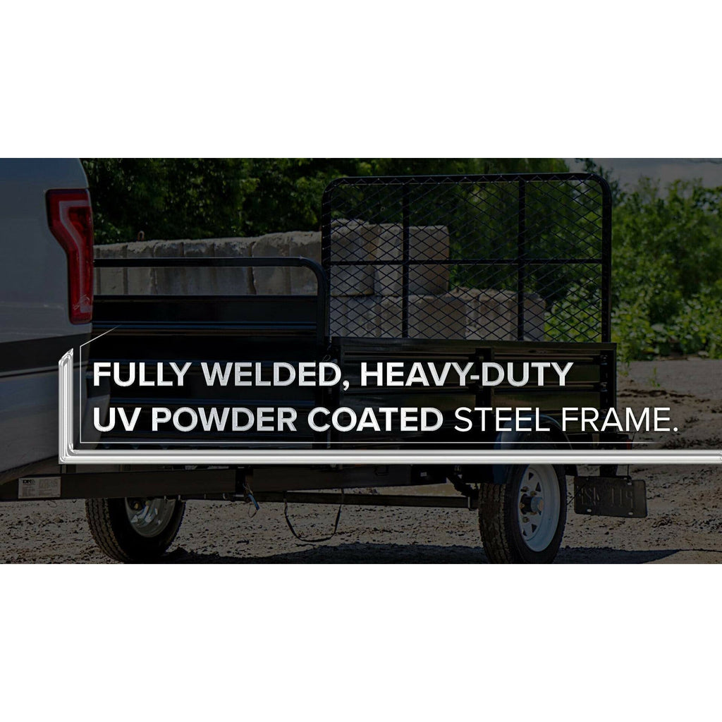 DK2 Single Axle Utility Trailer - Black 5FT X 7FT