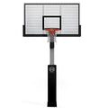 Dominator Pro 72" Aluminum Shatter-Proof Backboard Adjustable Basketball Hoop