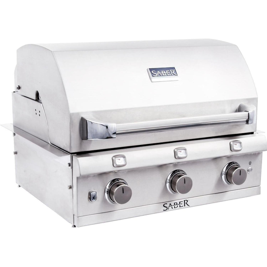 Saber Grills: Stainless Series 3-Burner Built-In Grill (NG) - R50SB0417