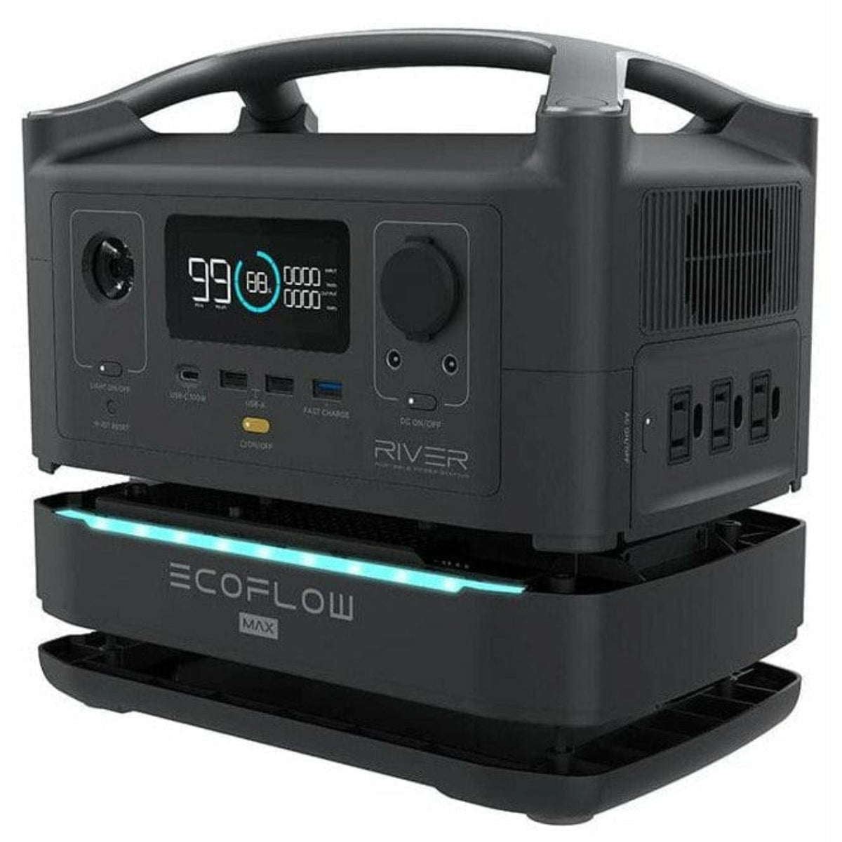 EcoFlow RIVER Max Portable Power Station - EFRIVER600MAX-H-US