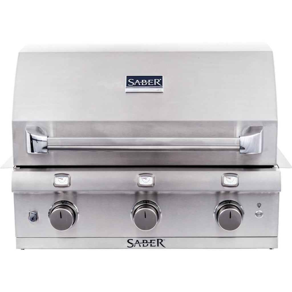 Saber Grills: Stainless Series 3-Burner Built-In Grill (NG) - R50SB0417