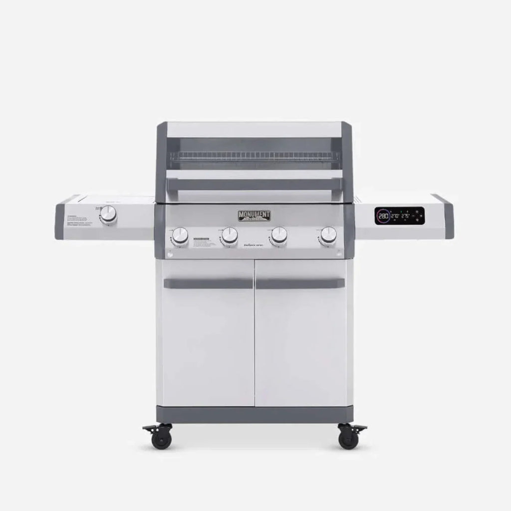 Monument Grills Eminence 405 Series | 4 Burner Tech Propane Gas Grill in Stainless Steel - E405