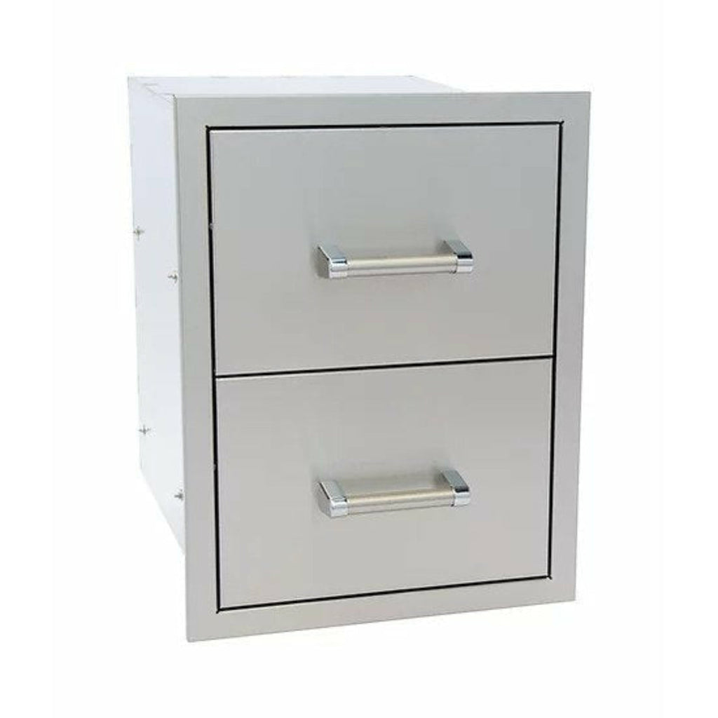 KoKoMo Outdoor Kitchen Stainless Steel Double Drawer - KO-DD12