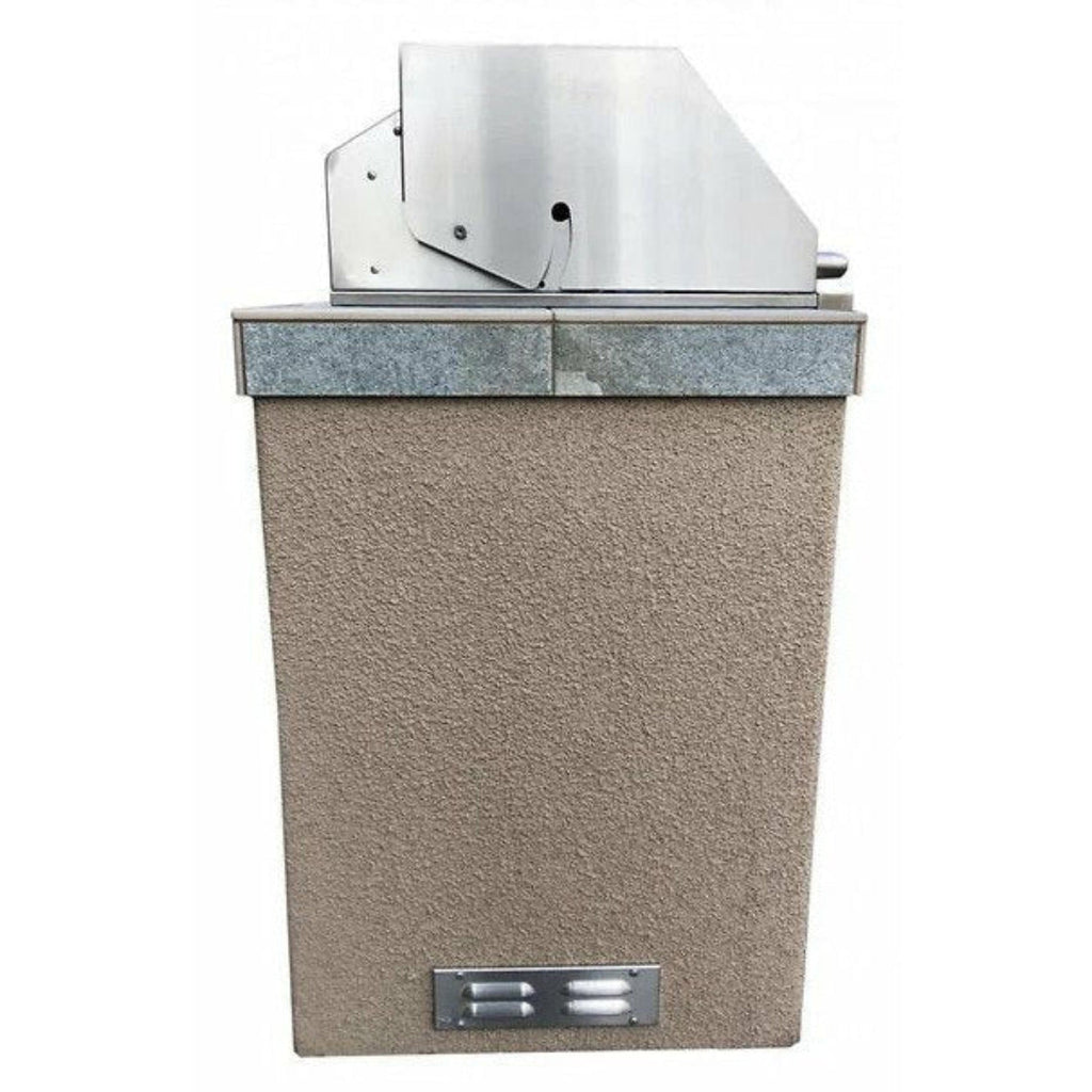 KOKOMO Panama 4' BBQ Island with 4 Burner Built In BBQ Grill - PANAMA