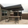 KoKoMo Key Largo Outdoor Kitchen With Built In BBQ Grill With 12 x 14 Patio Cover - KeyLargo