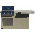 KoKoMo Mini Maui 6' BBQ Island Square Bar Top and Built In BBQ Grill - MINIMAUISQ