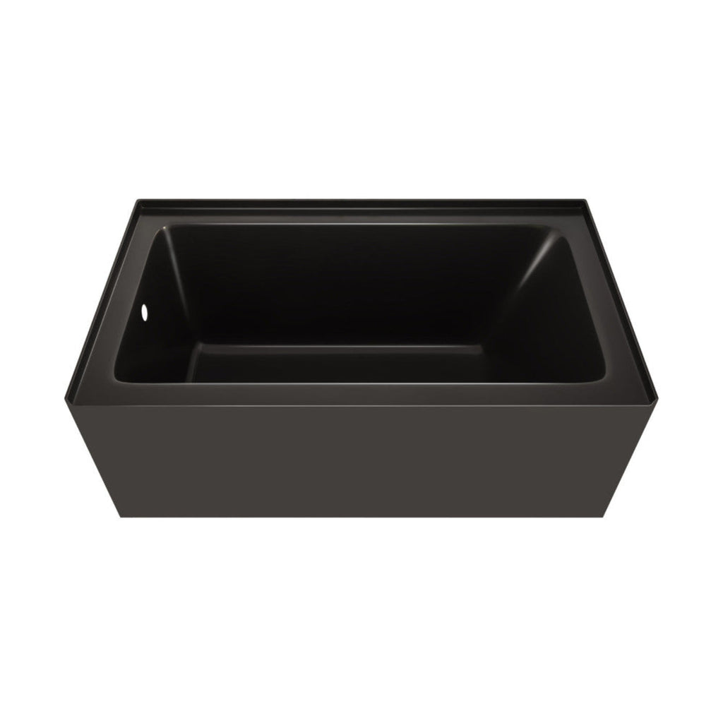 Char-Griller Voltaire 54 x 30 Skirted Right Drain Soaking Apron Bathtub in Glossy Black with - 1769840595209_627