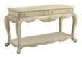 Char-Griller 30 Inch 2 Drawer Console Table with Bottom Shelf, Antique White - BM191258 - SKU_1769849890674_621