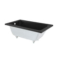 Char-Griller Voltaire 54" x 30" Reversible Drain Drop-In Bathtub in Matte Black - SKU_1769847047323_492