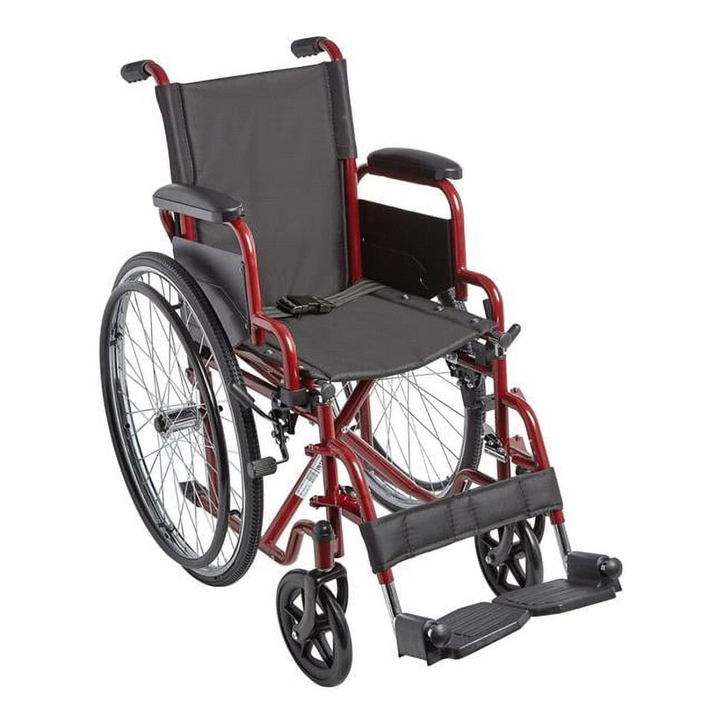 Char-Griller Ziggo ZG1400 14 in. Pediatric Manual Wheelchair with Wide Seat, Red - SKU_1770027612863_841