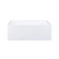 Char-Griller Voltaire 54 x 30 Skirted Right Drain Soaking Apron Bathtub in Glossy White with - 1769840577618_80
