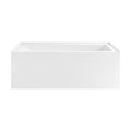 Char-Griller Voltaire 60 x 30 Skirted Right Drain Soaking Apron Bathtub in Glossy White with - 1769844535679_803