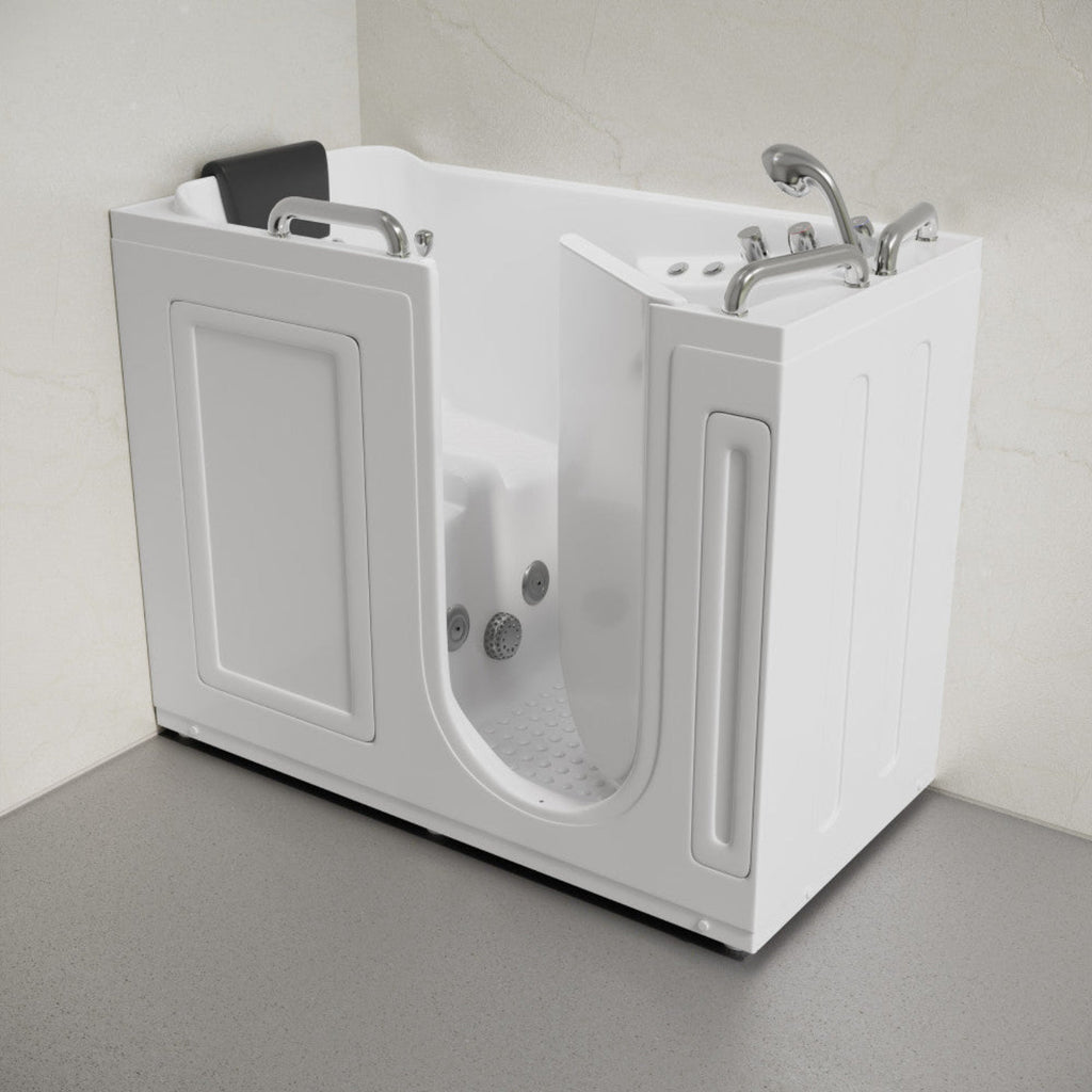 Char-Griller Auvergne 53" x 27" ADA Left Drain Walk-in Soaking Bathtub with Massage Jets in G - 1769838485588_553
