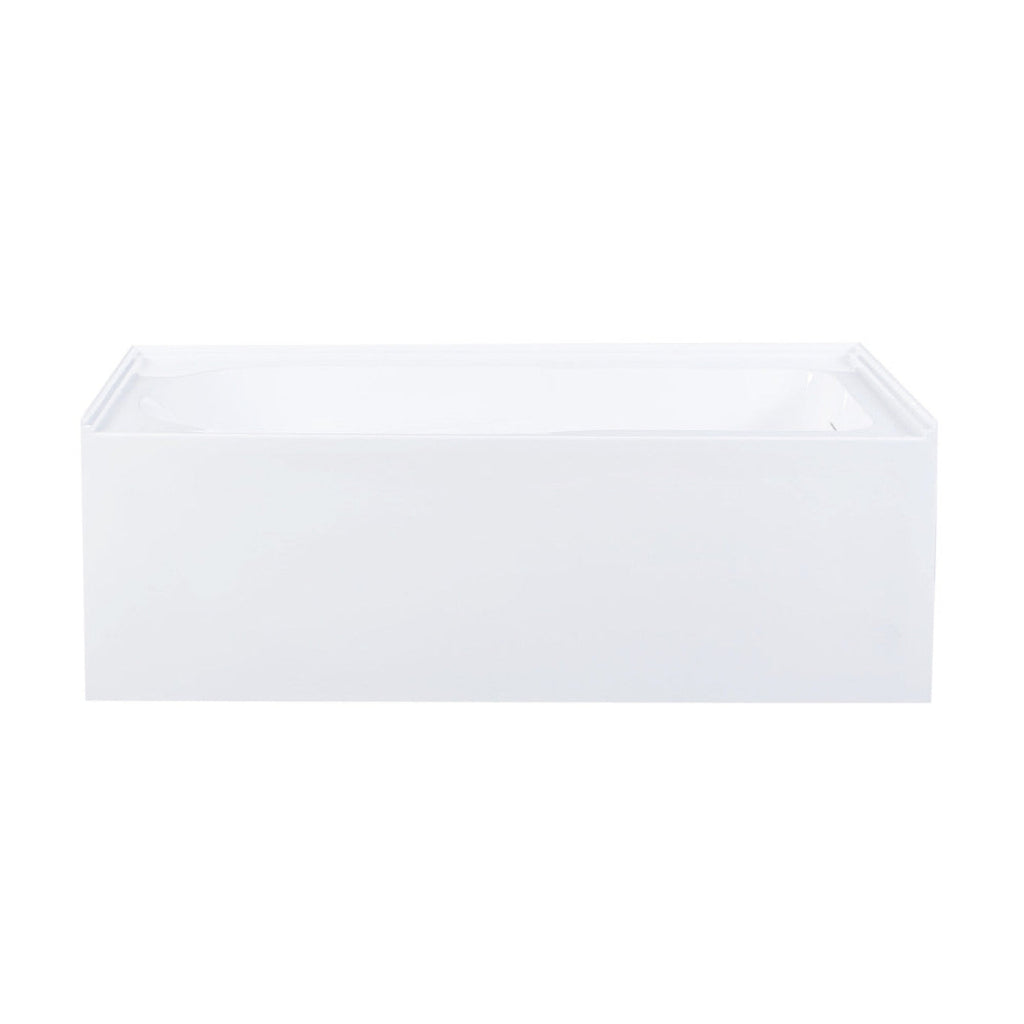Char-Griller Voltaire 60 x 32 Skirted Right Drain Soaking Apron Bathtub in Glossy White with - 1769842574665_123