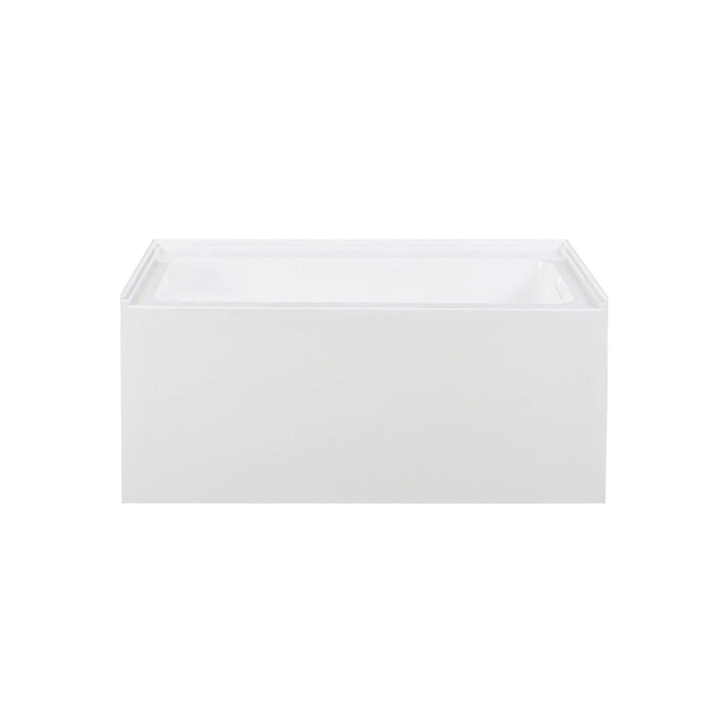 Char-Griller Voltaire 48 x 32 Skirted Right Drain Soaking Apron Bathtub in Glossy White with - 1769840550191_341