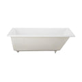 Char-Griller Voltaire 72 x 36 Reversible Drain Soaking Drop-in Bathtub in Glossy White with I - SKU_1769847072183_858
