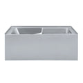 Char-Griller Voltaire 60" x 32" Right-Hand Drain Alcove Bathtub with Apron and Armrest in Mat - _1769836488755_467