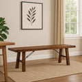 Char-Griller Reggie Bench, 72 Inch Brown Mahogany Wood, Metal Turnbuckle Accents -BM324853 -1769838418311_514