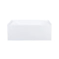 Char-Griller Voltaire 54 x 30 Skirted Left Drain Soaking Apron Bathtub in Glossy White with I - 1769840568430_750