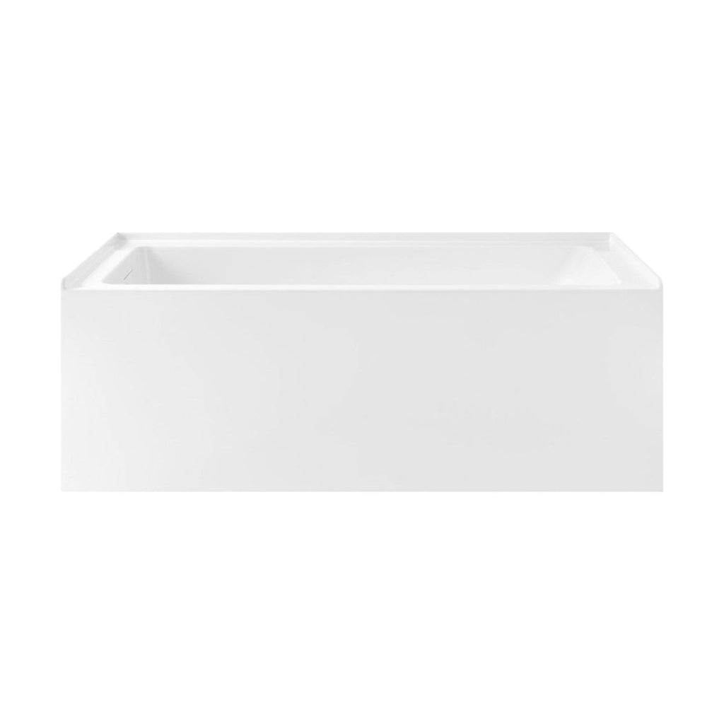 Char-Griller Voltaire 60 x 30 Skirted Left Drain Soaking Apron Bathtub in Glossy White with I - 1769844560753_314