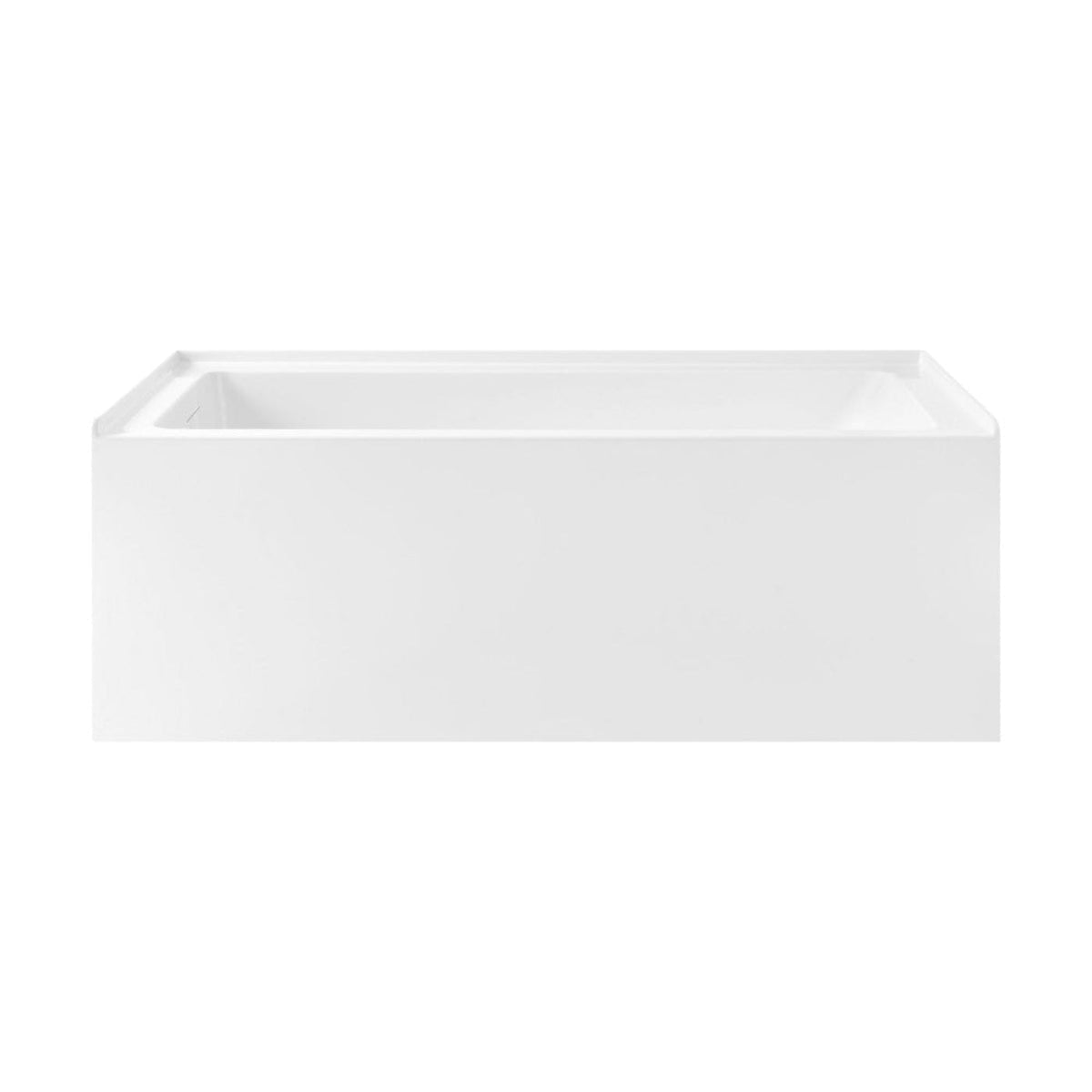 Char-Griller Voltaire 60 x 30 Skirted Left Drain Soaking Apron Bathtub in Glossy White with I - 1769844582957_85