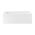 Char-Griller  Voltaire 60 x 30 Skirted Left Drain Soaking Apron Bathtub in Glossy White with I - 1769844548468_974