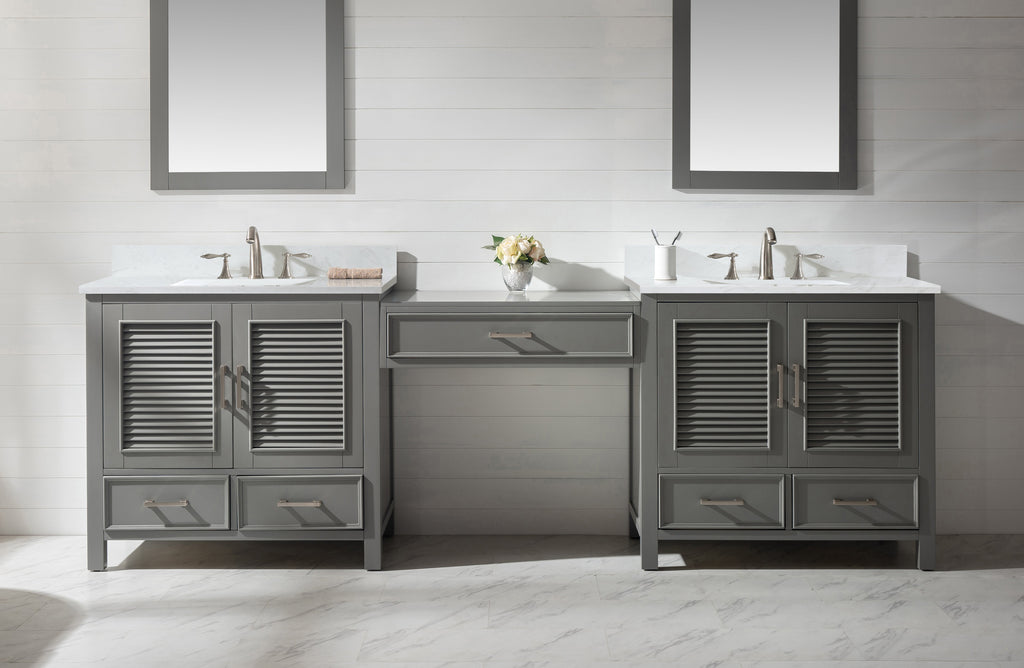 Char-Griller Estate 102" Double Sink Bathroom Vanity Modular Set with White Quartz Top - SKU_1769842802796_5