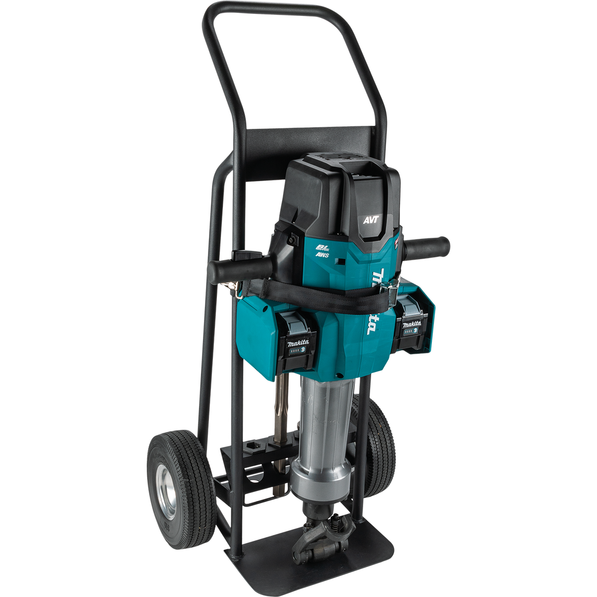 Makita 80V max (40V max X2) XGT Brushless 70 lb. 1‑1/8" Hex AVT Breaker Hammer Kit, AWS Capable (8.0Ah) - GMH04PLX