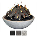 Grand Canyon Concrete Fire Bowl 39x13-Inch with Tee-Pee Stack FB3913-TP
