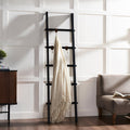 RenWil Mareva Decorative Ladder For Throws W/ PU Leather Accent Hooks SHE032 - SHE032