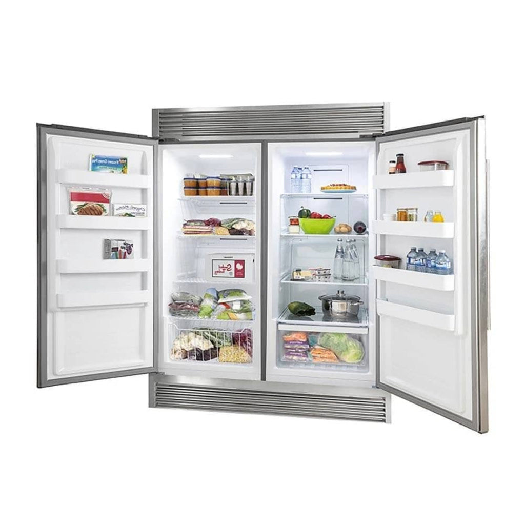 Forno 3-Piece Appliance Package - 36-Inch Gas Range, Pro-Style Refrigerator, and Dishwasher in Stainless Steel - AP3-60S-6244-36