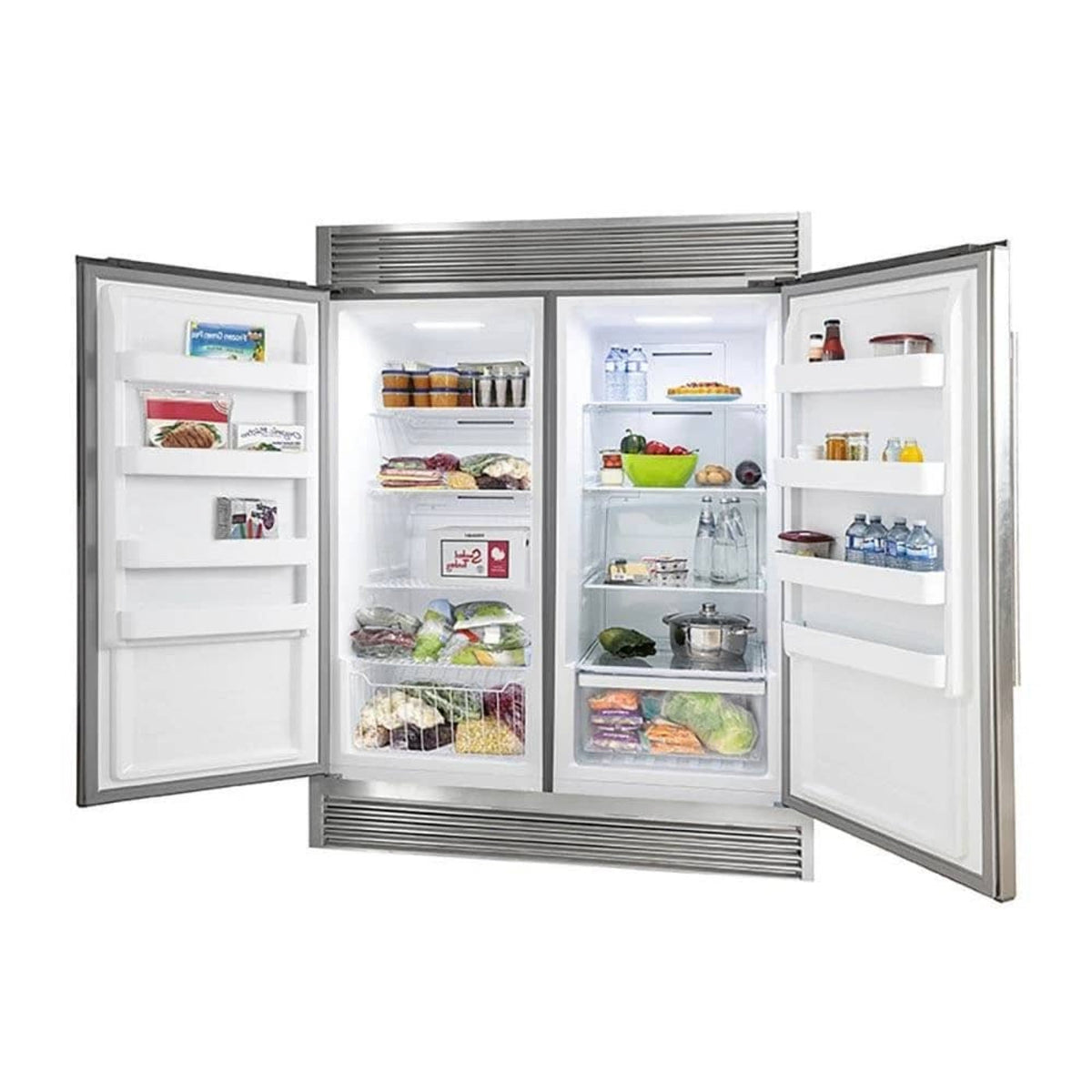 Forno 3-Piece Appliance Package - 36-Inch Gas Range, Pro-Style Refrigerator, and Dishwasher in Stainless Steel - AP3-60S-6244-36