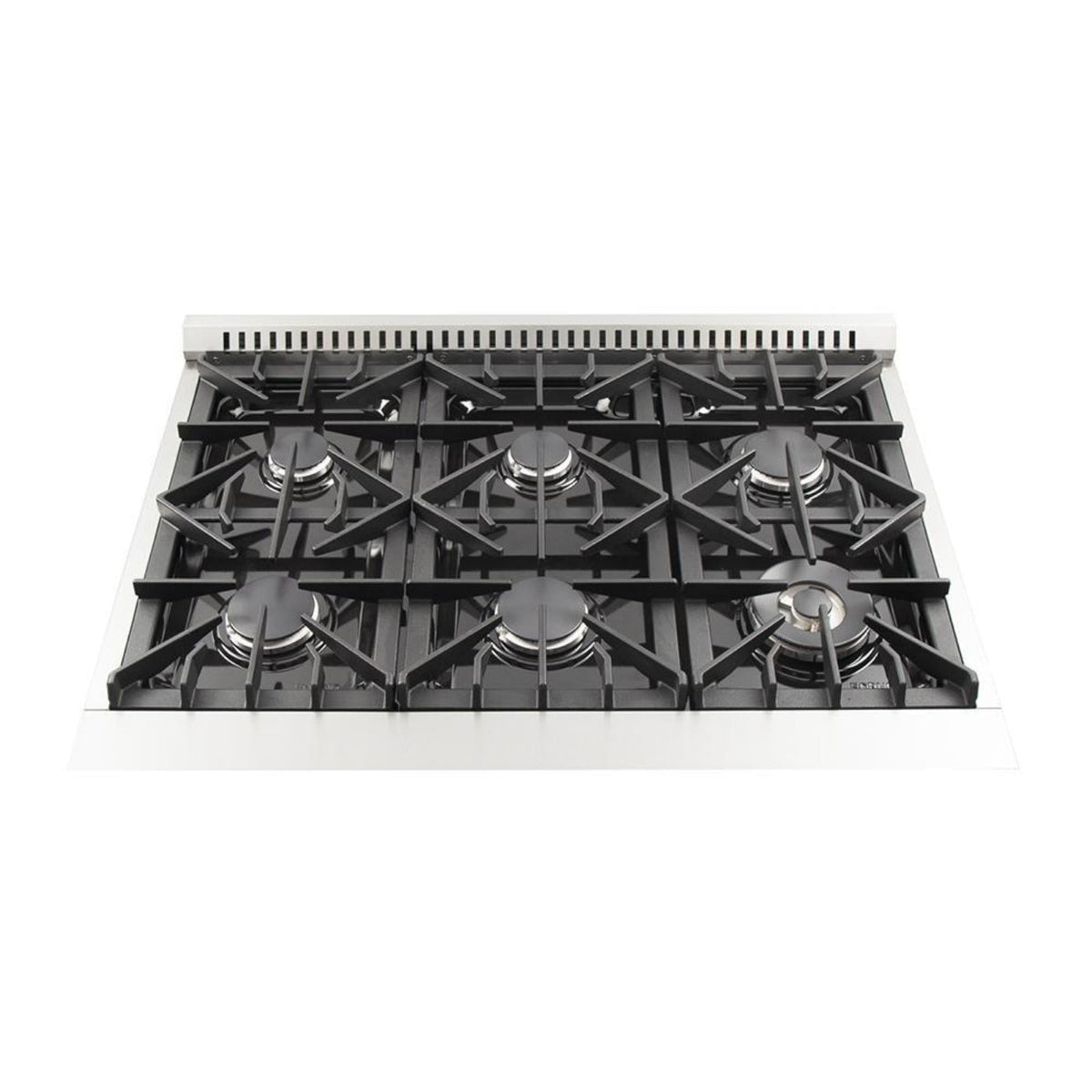 Forno 5-Piece Appliance Package - 36-Inch Gas Range, Refrigerator, Wall Mount Hood, 24-Inch Microwave Oven, & 3-Rack Dishwasher in Stainless Steel - APR5-6244-36-H-MWO