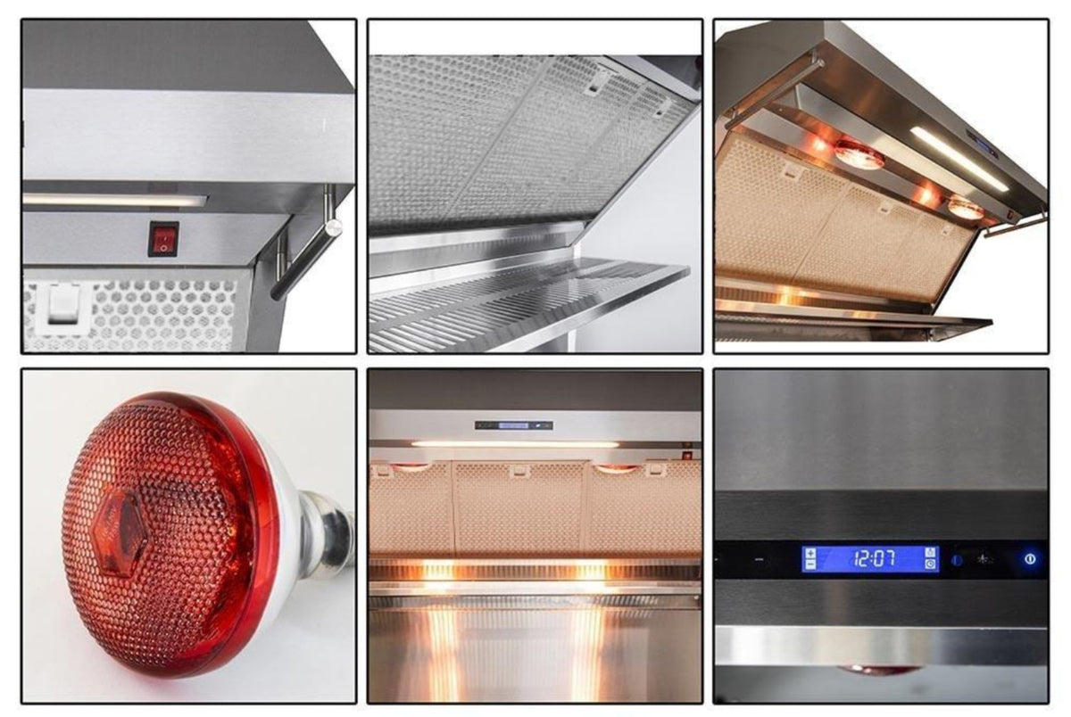 Forno 2-Piece Appliance Package - 36-Inch Gas Range & Wall Mount Hood with Backsplash in Stainless Steel - APH2-6244-36