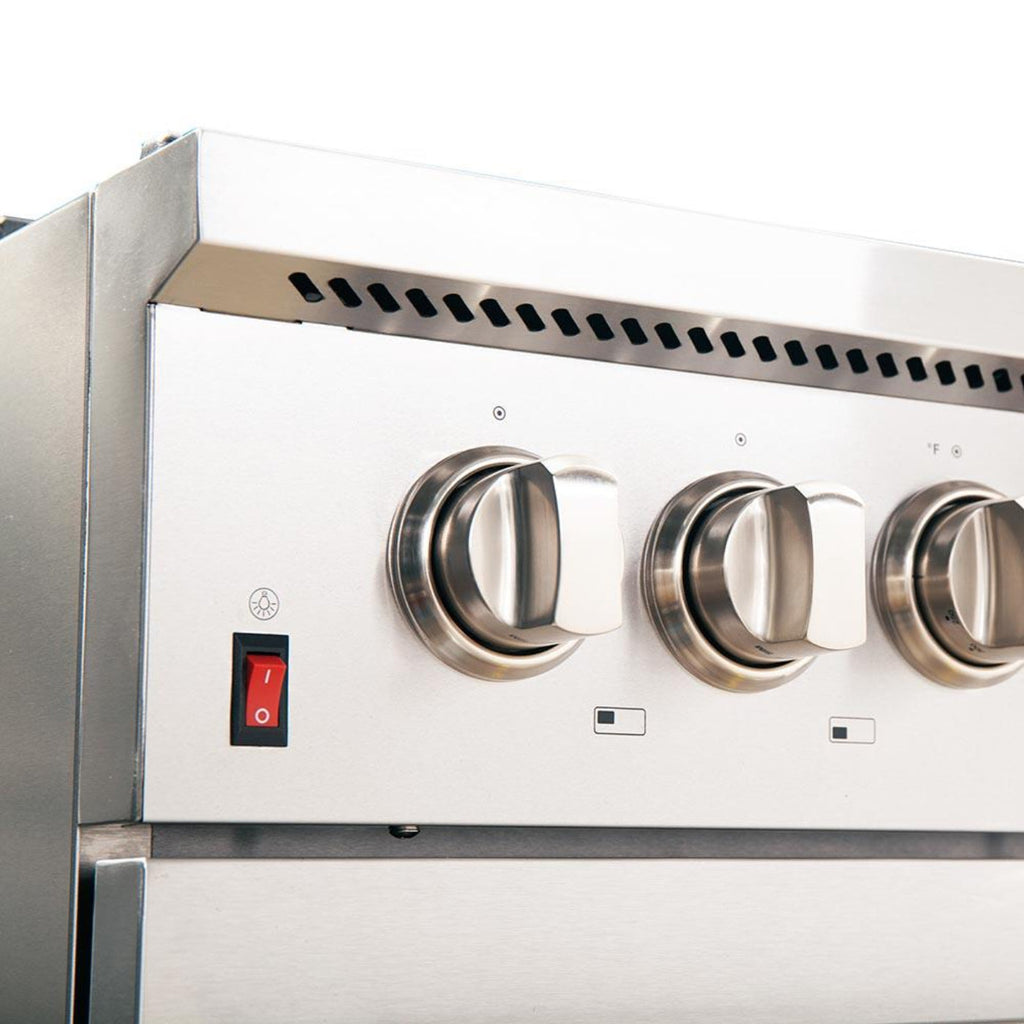 Forno 5-Piece Appliance Package - 48-Inch Dual Fuel Range, Refrigerator with Water Dispenser, Wall Mount Hood, 24-Inch Microwave Oven, & 3-Rack Dishwasher in Stainless Steel - APW5-6156-48-H-MWO