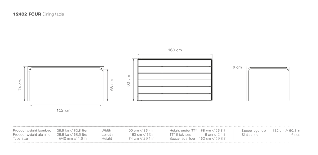 HOUE FOUR Dining Table