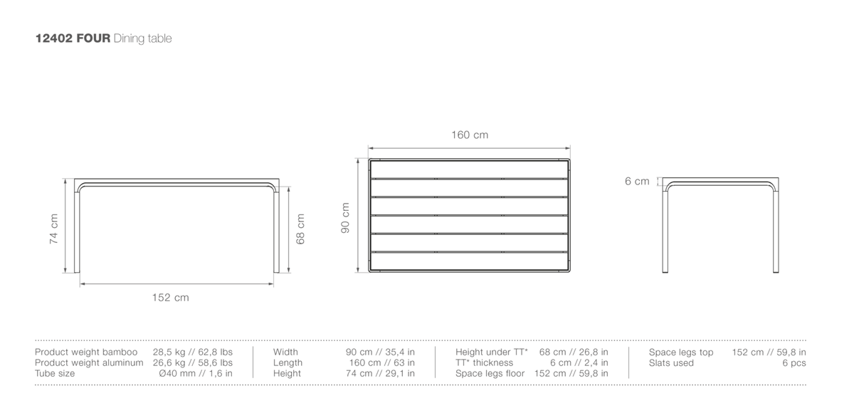 HOUE FOUR Dining Table