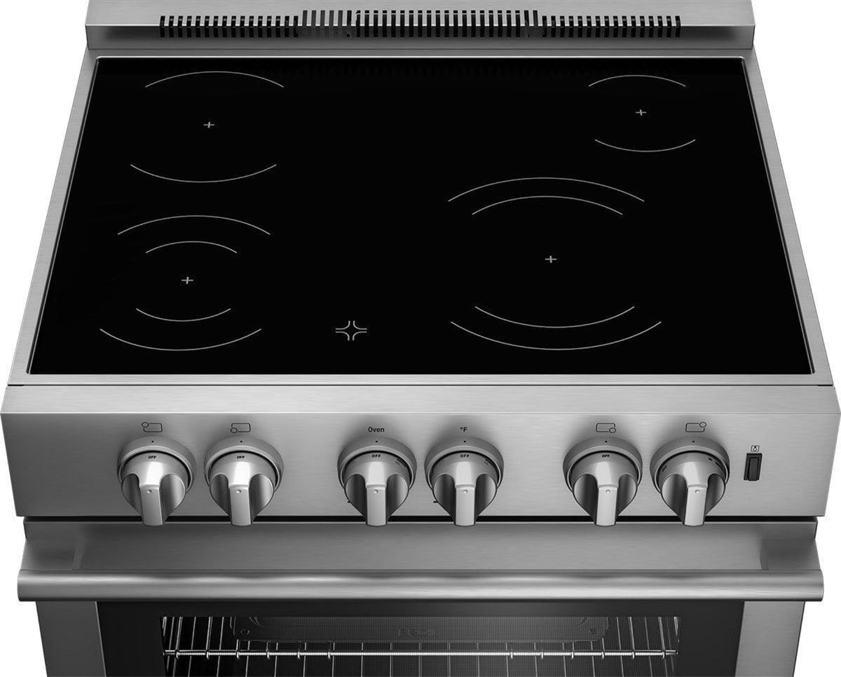 BLOMBERG APPLIANCES BIR34452SS 30in Induction range with 5.7 cu ft self clean oven, slide-in style in Stainless Steel - BIR34452SS