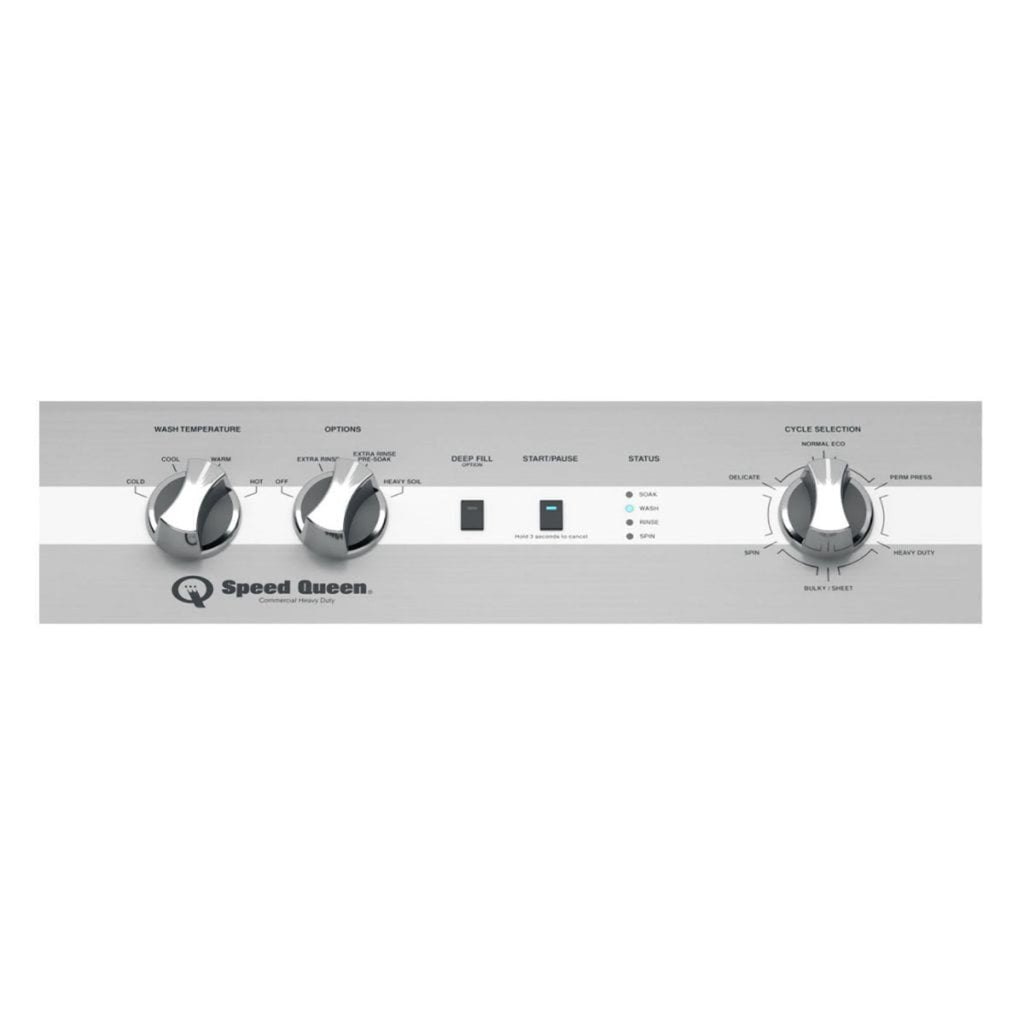 SPEED QUEEN TC5003WN TC5 Top Load Washer with Speed Queen Classic Clean No Lid LockWhite - TC5003WN