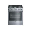 BLOMBERG APPLIANCES BGR30522SS 30in Gas 5 Burner range with 5.7 cu ft self clean oven, slide-in style in Stainless Steel - BGR30522SS