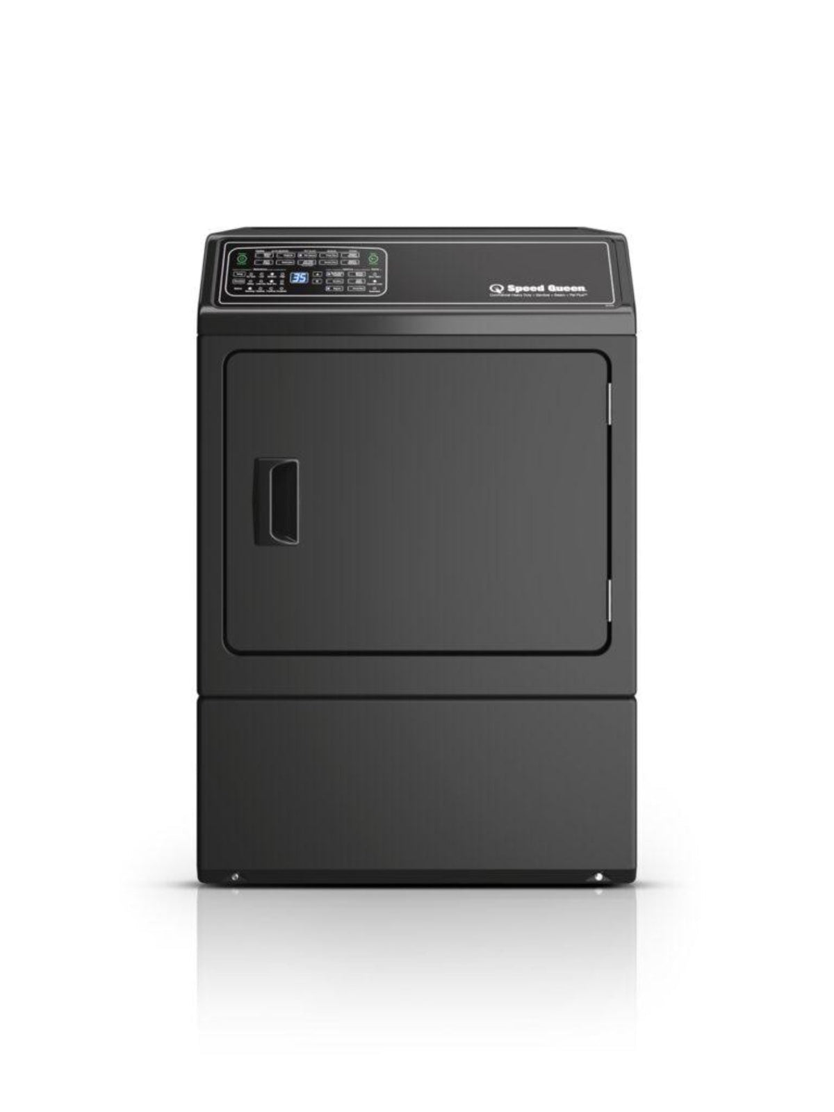 SPEED QUEEN DF7004BG DF7 Sanitizing Gas Dryer with Front Control Pet Plus Steam Over-Dry Protection Technology ENERGY STAR Black - DF7004BG