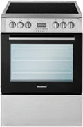 BLOMBERG APPLIANCES BERU24102SS 24in Electric, convection w/fan and circular element, smooth top 4 zone, in Stainless Steel - BERU24102SS