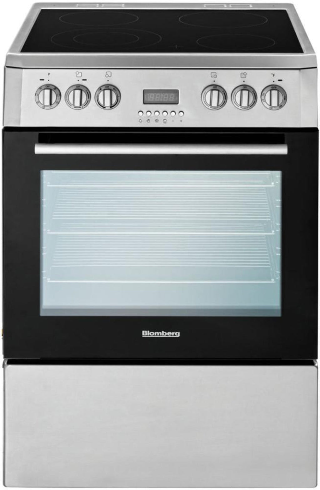BLOMBERG APPLIANCES BERU24102SS 24in Electric, convection w/fan and circular element, smooth top 4 zone, in Stainless Steel - BERU24102SS