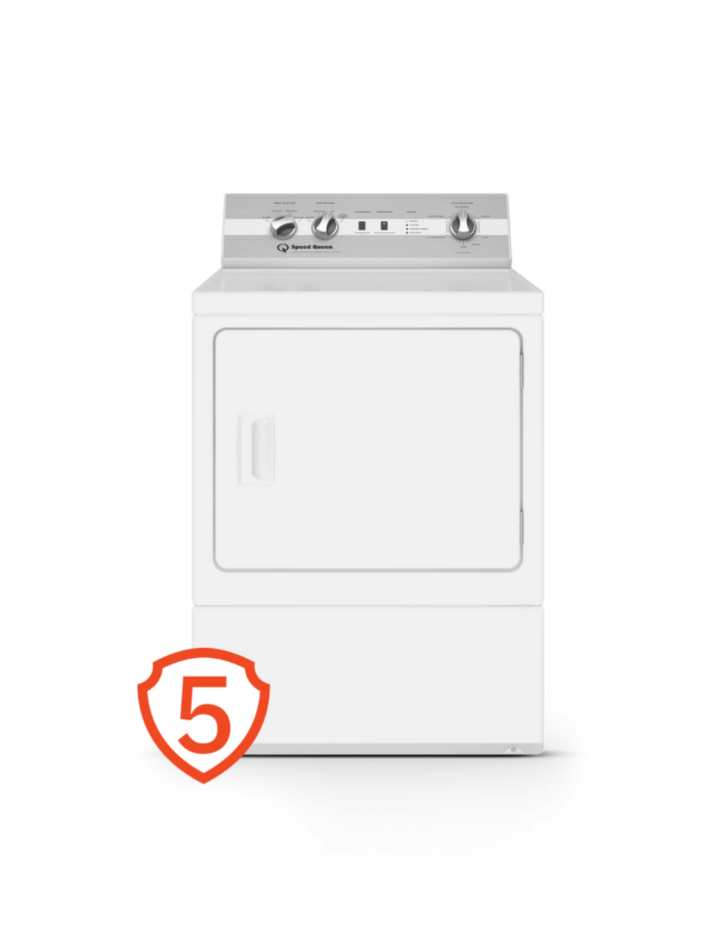 SPEED QUEEN DC5004WE DC5 Sanitizing Electric Dryer with Pet Plus Extended Tumble Steam  White - DC5004WE