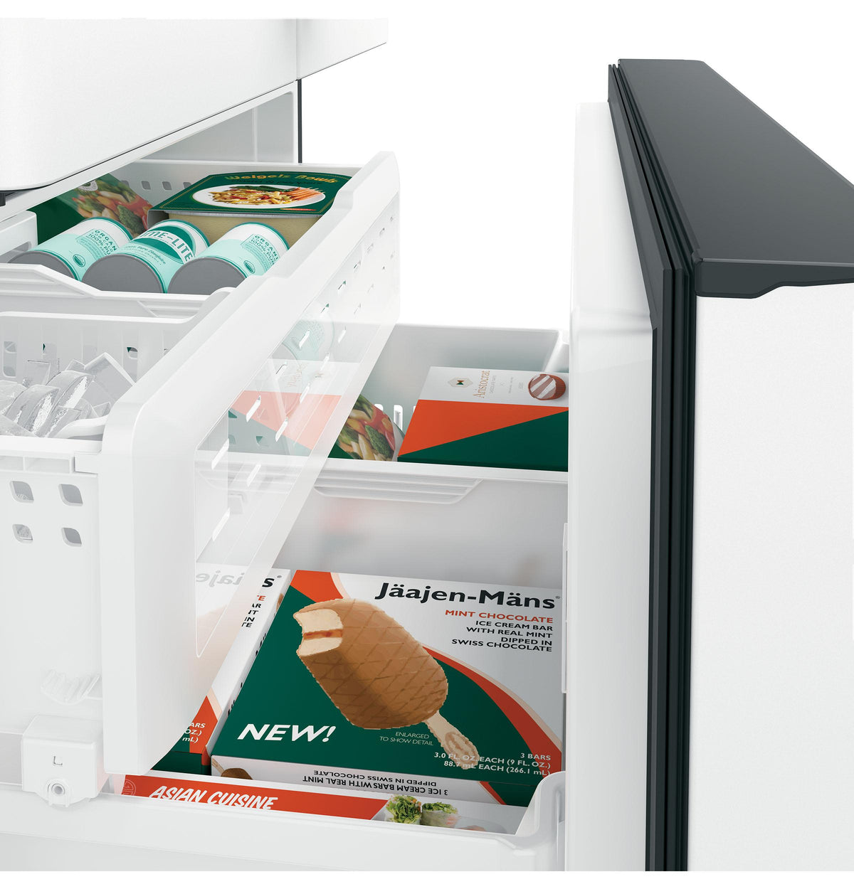 CAFE CWE23SP4MW2 CAFé™ ENERGY STAR® 23.1 Cu. Ft. Smart Counter-Depth French-Door Refrigerator White