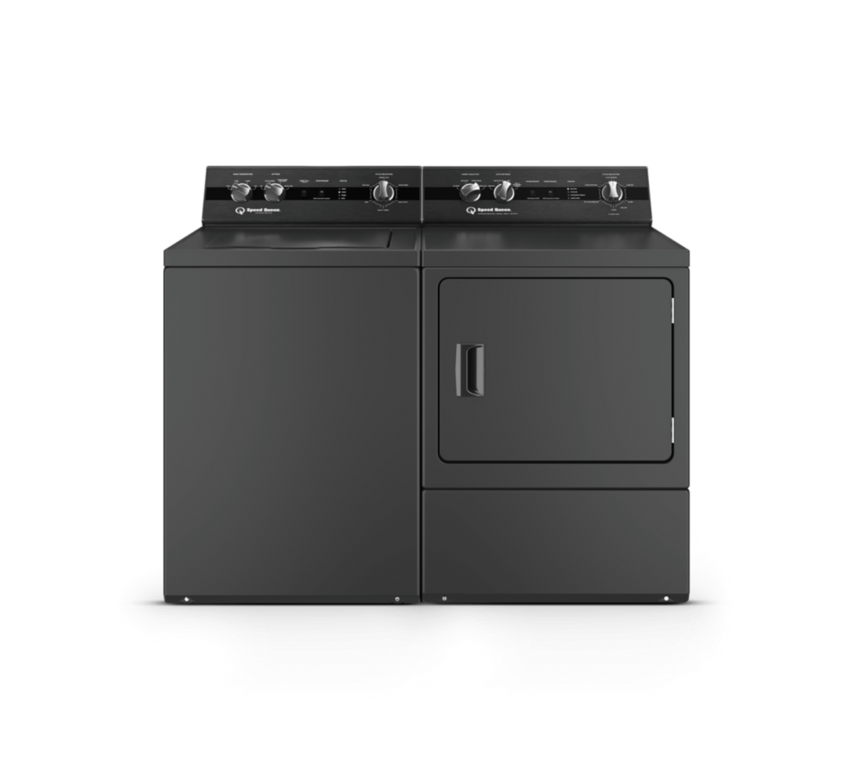 SPEED QUEEN DC5004BE DC5 Sanitizing Electric Dryer with Pet Plus Extended Tumble Steam  Black - DC5004BE