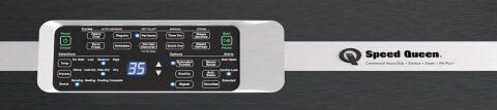 SPEED QUEEN DR7004BG DR7 Sanitizing Gas Dryer with Pet Plus Steam Over-dry Protection Technology ENERGY STAR Certified  Black - DR7004BG