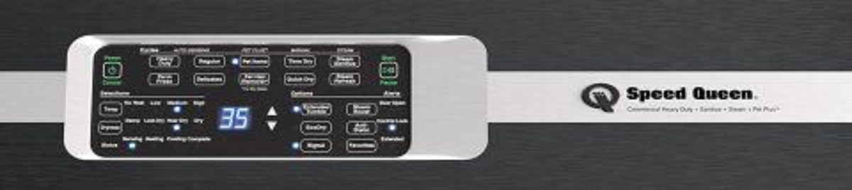 SPEED QUEEN DR7004BG DR7 Sanitizing Gas Dryer with Pet Plus Steam Over-dry Protection Technology ENERGY STAR Certified  Black - DR7004BG